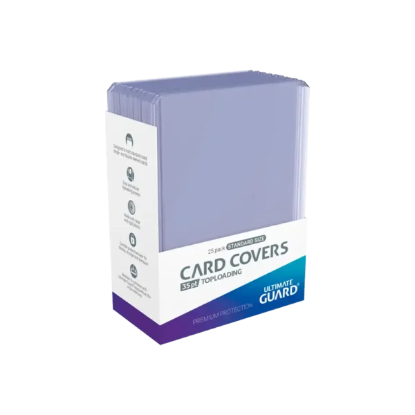 FUNDAS CARD COVERS TOP LOADING 35 PT TRANSPARENTE - PACK 25 UDS