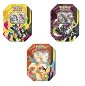 Latas Oscuridad Absoluta - Mega Zeraora - Mega Darkrai - Mega Dragonite