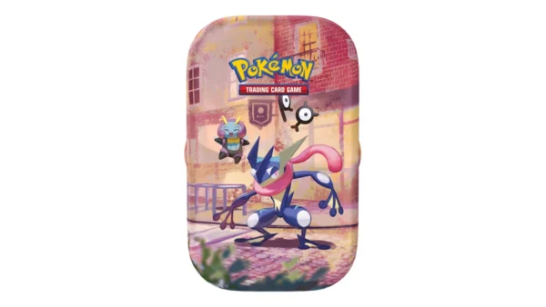 Mini lata 30.º aniversario Pokémon - Inglés - Greninja de noche Mini lata individual Celebración 30.º Aniversario Pokémon TCG en inglés, diseño Greninja de noche