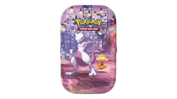Mini lata 30.º aniversario Pokémon - Inglés - Mewtwo de noche Mini lata individual Celebración 30.º Aniversario Pokémon TCG en inglés, diseño Mewtwo de noche
