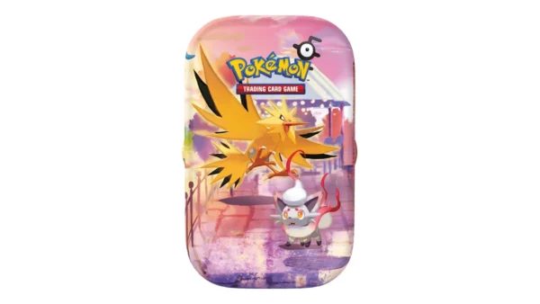 Mini lata 30.º aniversario Pokémon - Inglés - Zapdos de noche Mini lata individual Celebración 30.º Aniversario Pokémon TCG en inglés, diseño Zapdos de noche