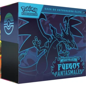 Caja de entrenador elite megaevolución fuegos fantasmales.