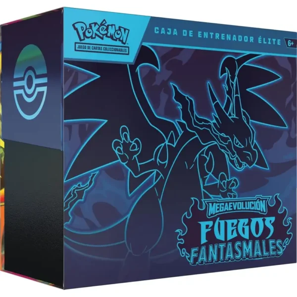 Caja de entrenador elite megaevolución fuegos fantasmales.